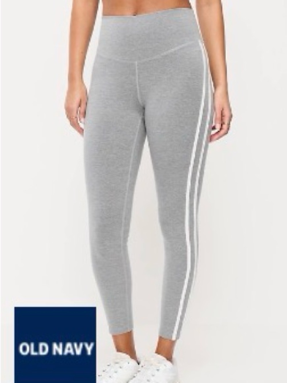 Old Navy PowerChill Striped 7/8 Leggings XS